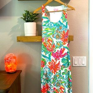 Lilly Pulitzer crochet maxi dress. Size XS